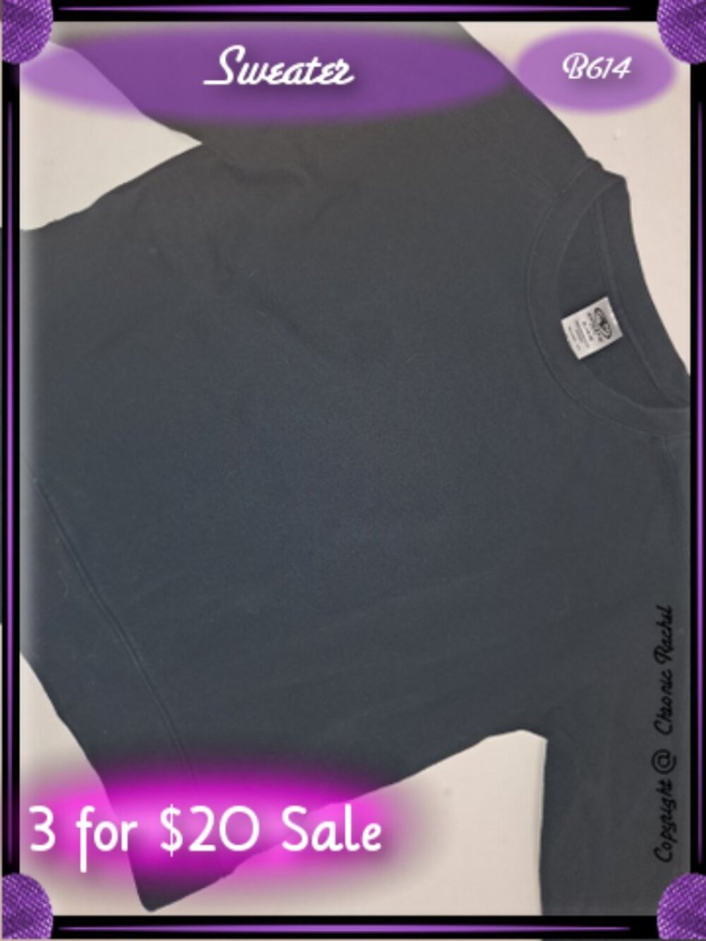 Black Long-Sleeve Sweater